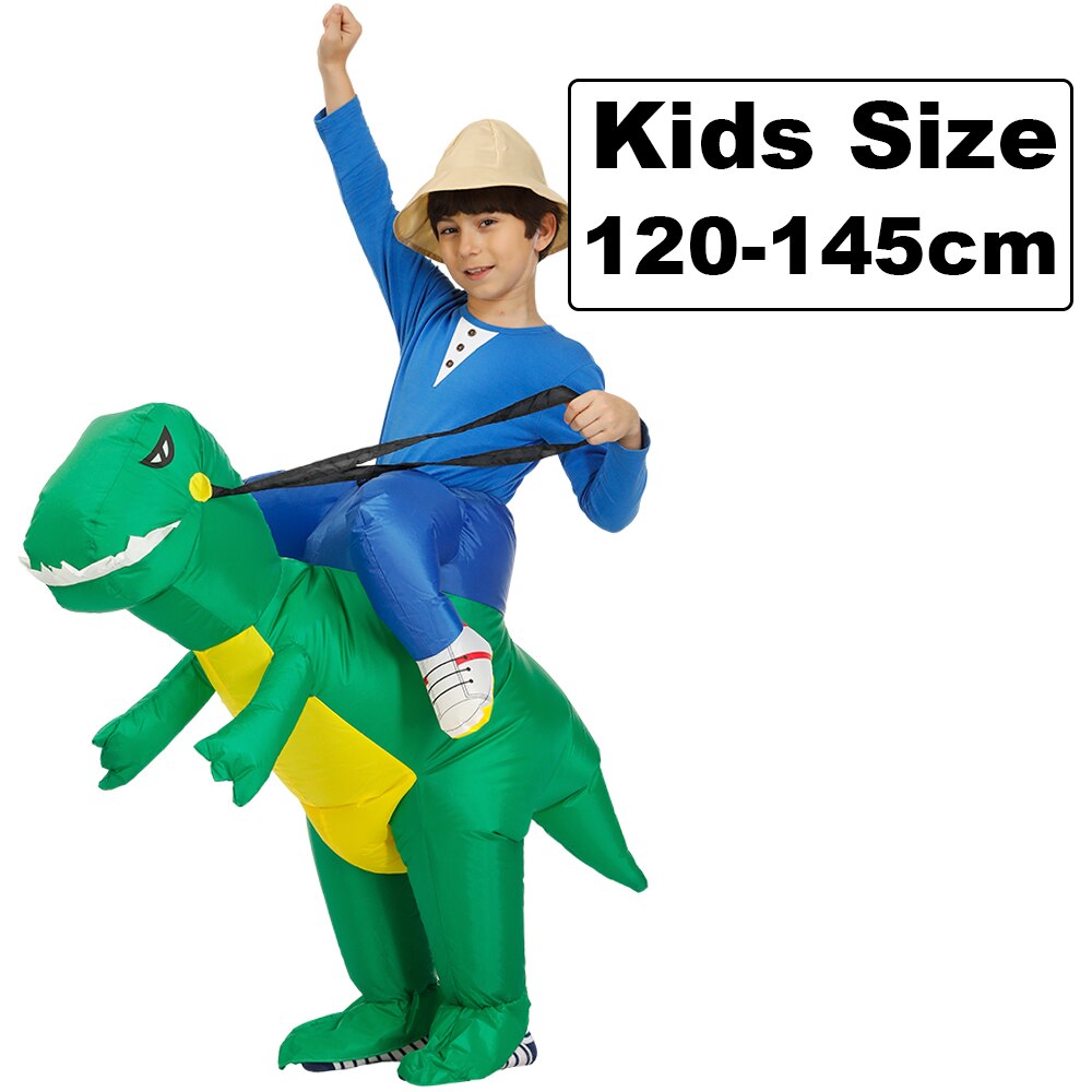 Anime Kids Inflatable Dinosaur Costume Cosplay Costumes Child Adult Suit Anime Purim Dino Boys Girls Halloween Christmas Gift alx