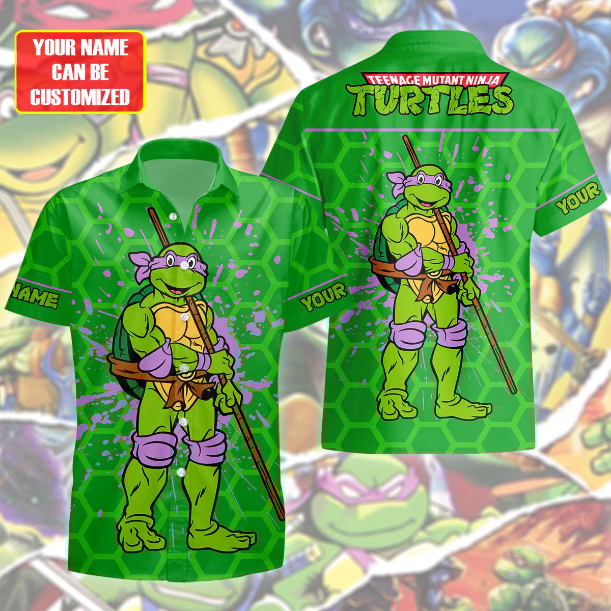Personalized Tmnt Donatello Hawaii Shirt Beach Short Q270212