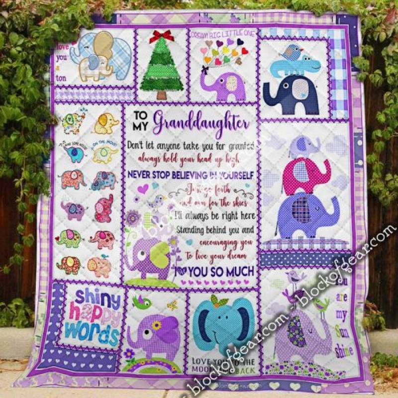 Baby Elephant Granddaughter, Grandma Quilt PN824 Block Of Gear™