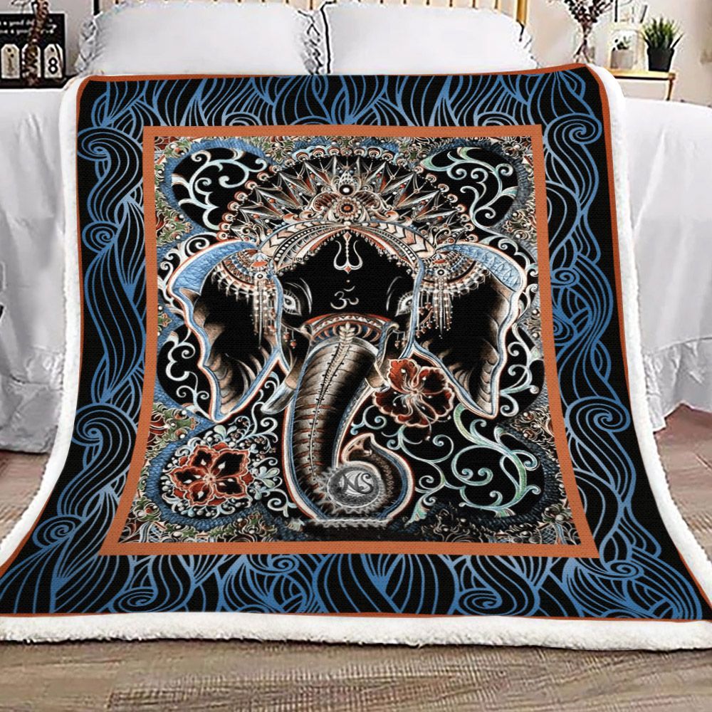 Elephant Yh25100554F Sherpa Fleece Blanket