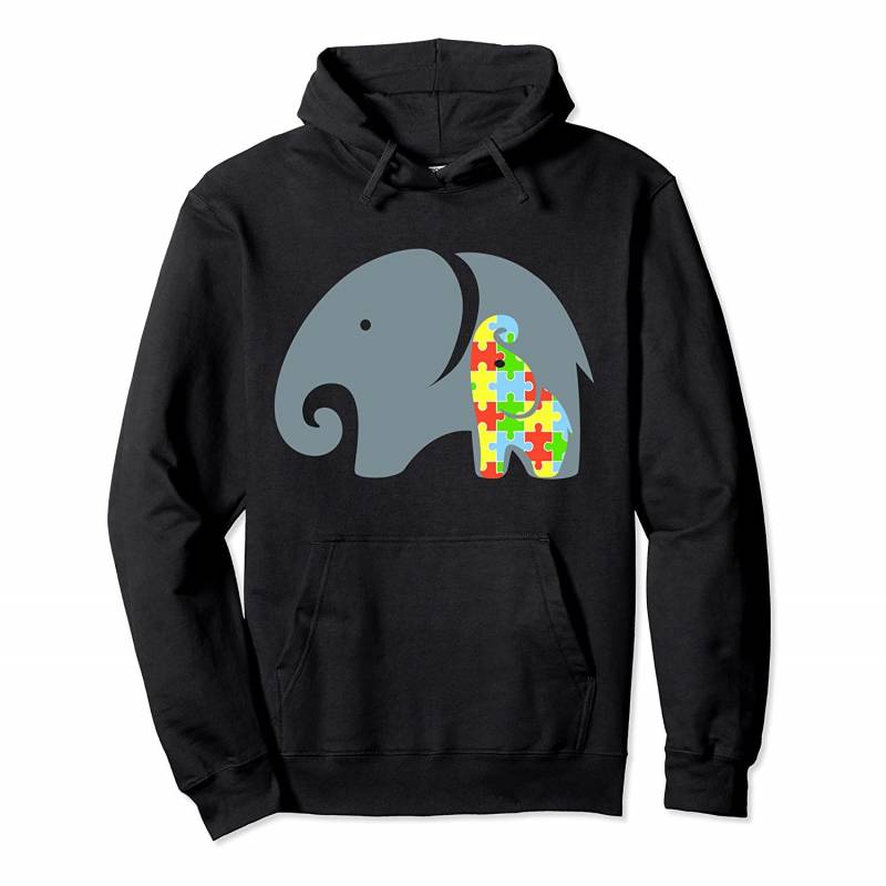 Autism Awareness Elephant | Puzzle Piece Gift Tee Pullover Hoodie