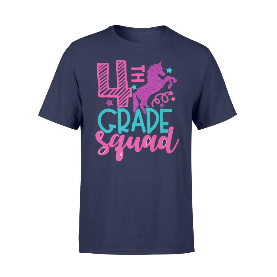 4th Grade Unicorn Squad Girls Teachers Forth T Shirt