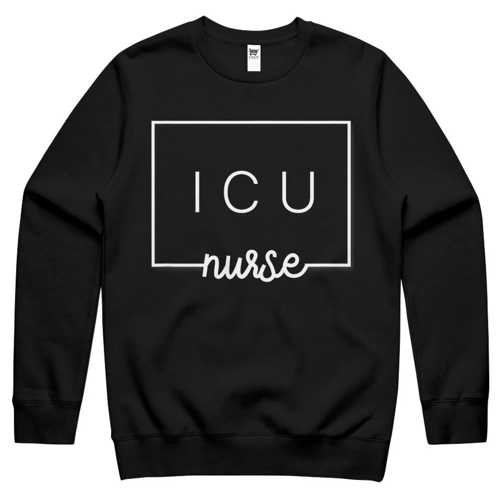 Cute Icu Nurse Squad Intensive Care Unit Crewneck Sweatshirt