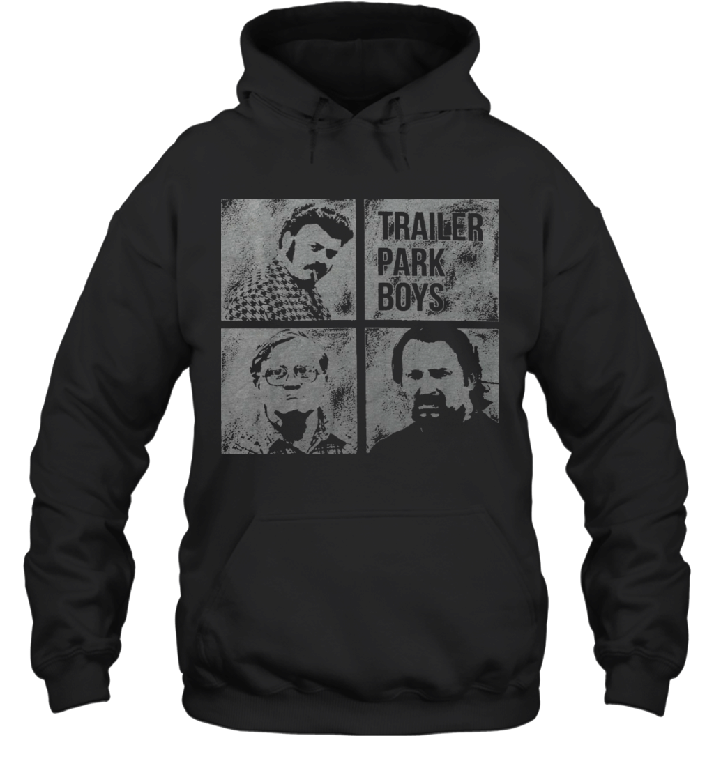 Trailer Park Boys Men’s Blocks Tee  Black Hoodie