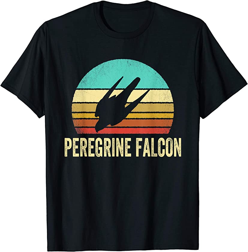 Vintage Peregrine Falcon Shirt Sunset