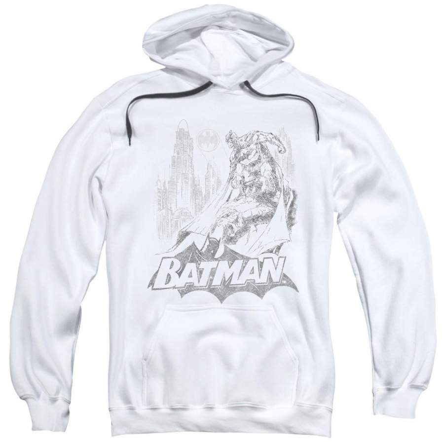 Batman – Bat Sketch Adult Pull Over Hoodie