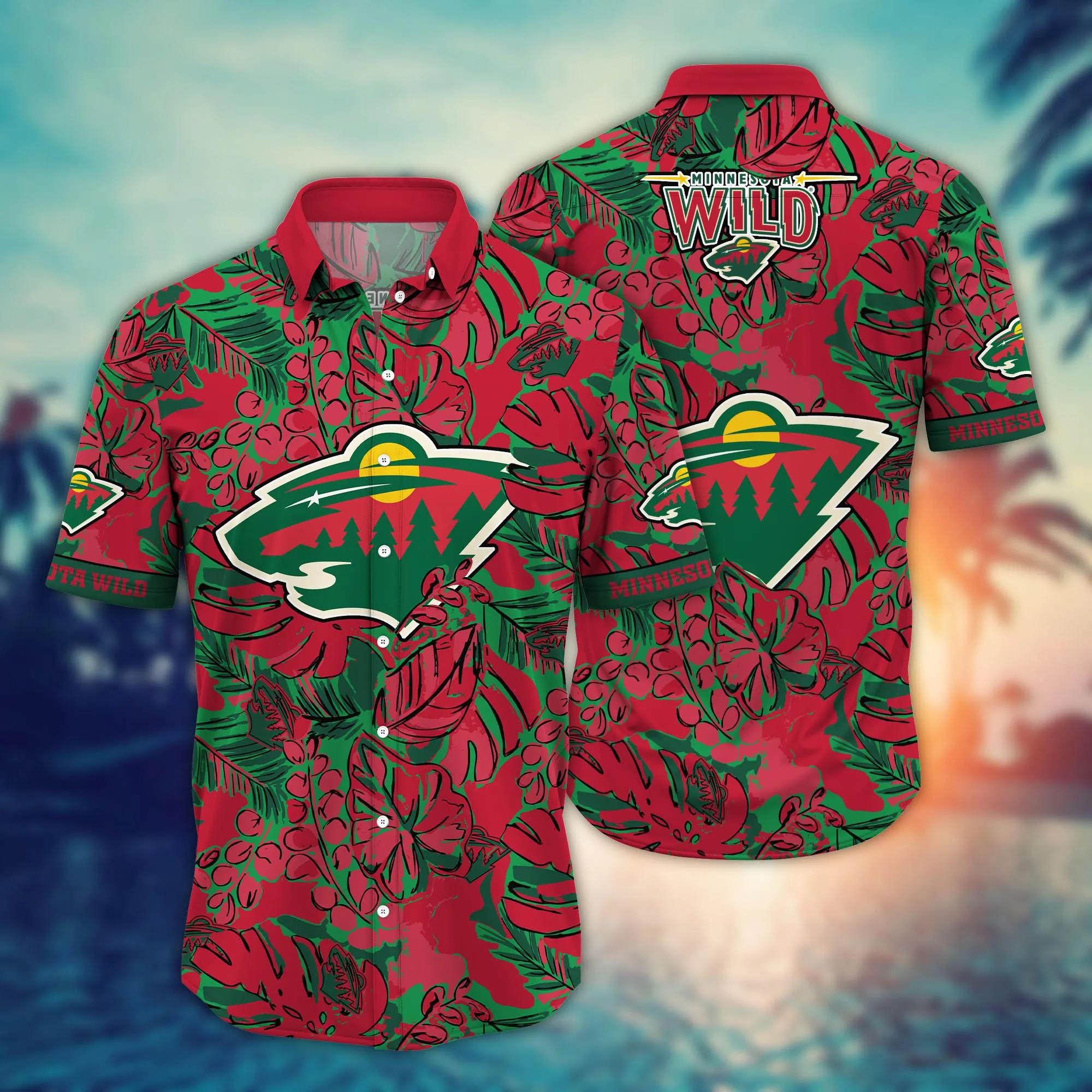 Minnesota Wild Nhl Hawaiian Shirt Warm Nights Soccer Match Shirts