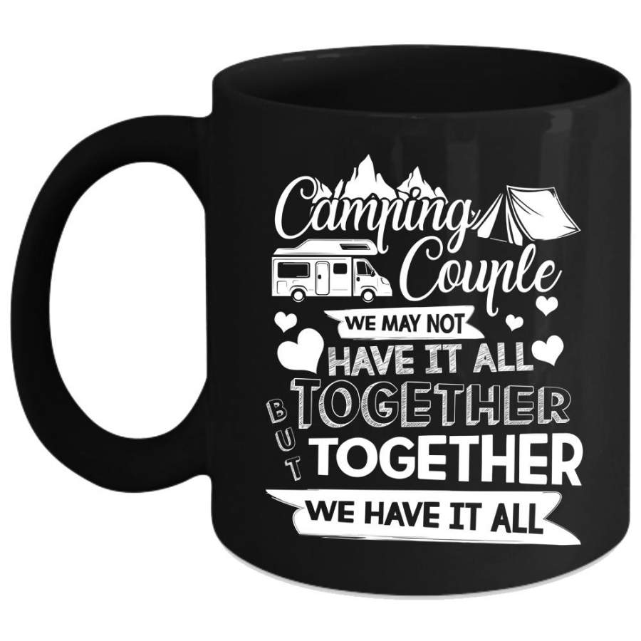 Camping Couple Coffee Mug, Cute Gift For Couple Coffee Cup