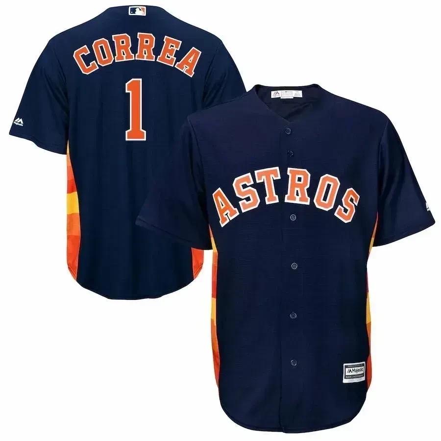 Carlos Correa Houston Astros Official Cool Base Player Jersey – Navy