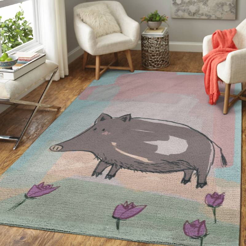 Piggy – Animals Area Rug Carpet