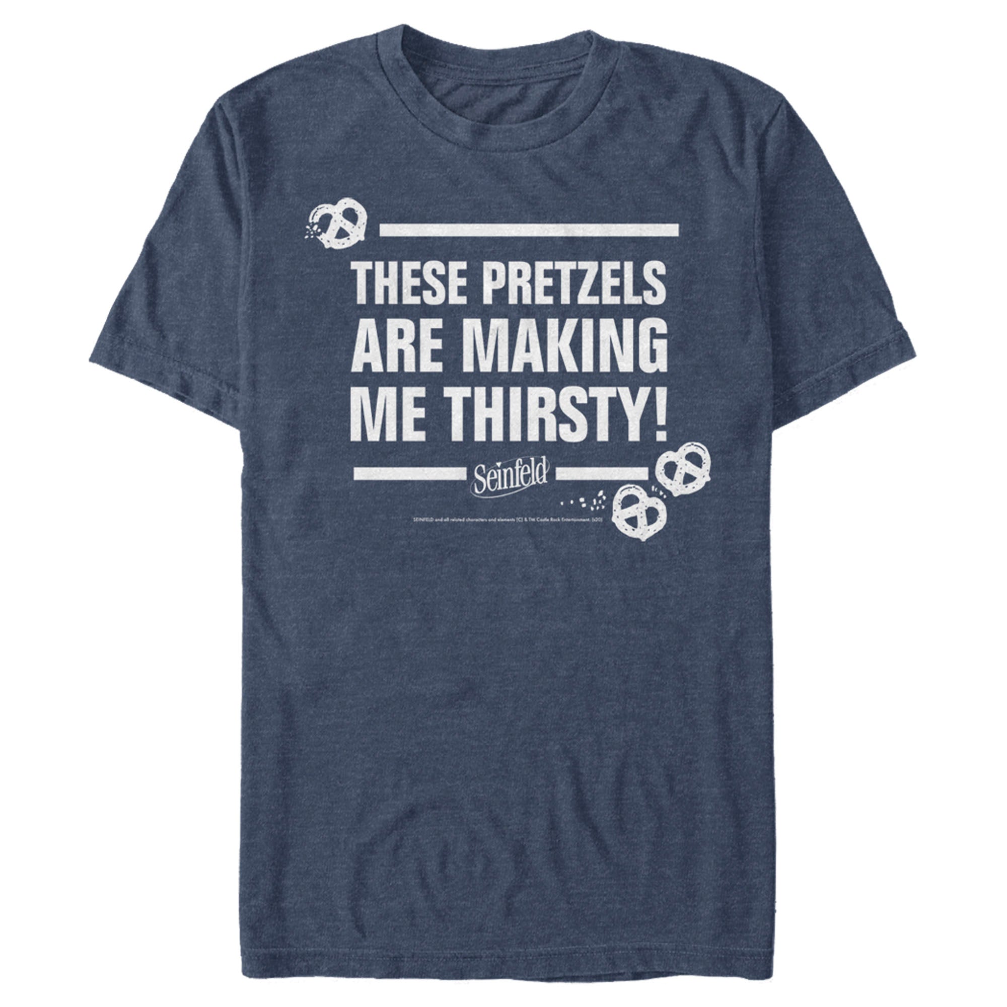 Seinfeld Men’S These Pretzels Are Making Me Thirsty  T-Shirt