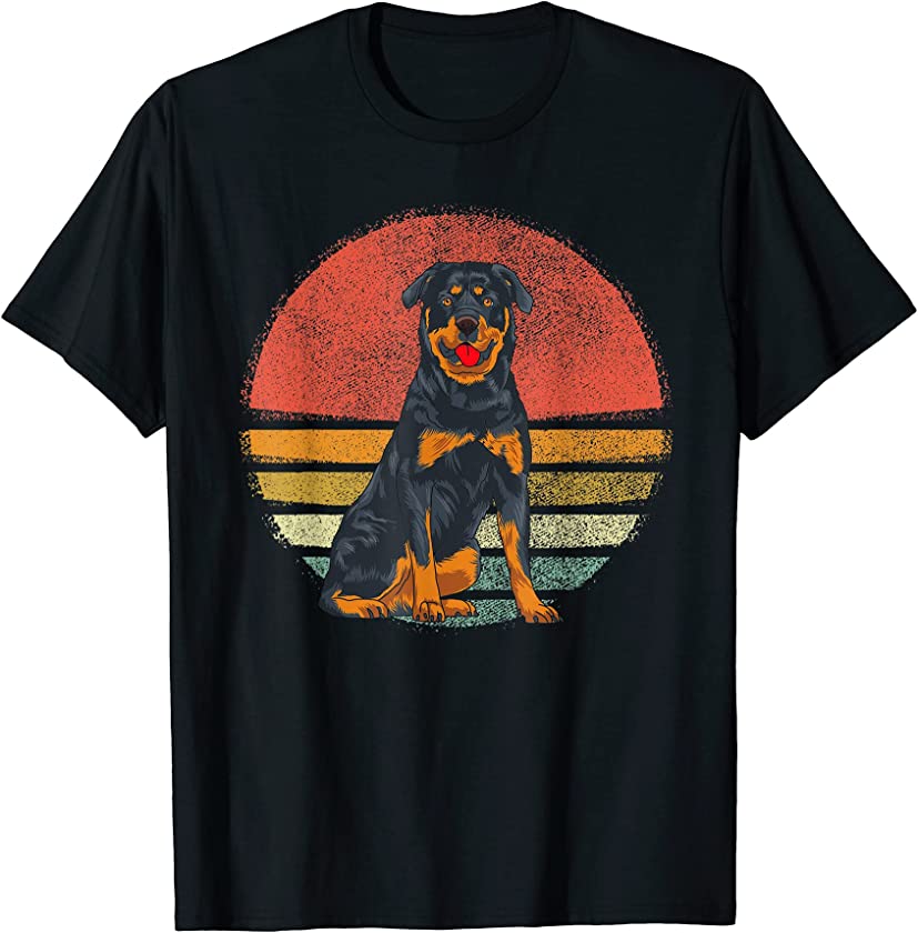 Vintage Rottweiler Dog Retro Rottweiler Lover Men Women T-Shirt