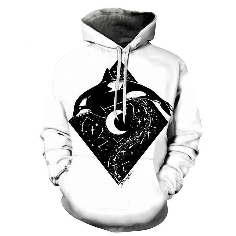 Orca Whale Constellations Hoodie