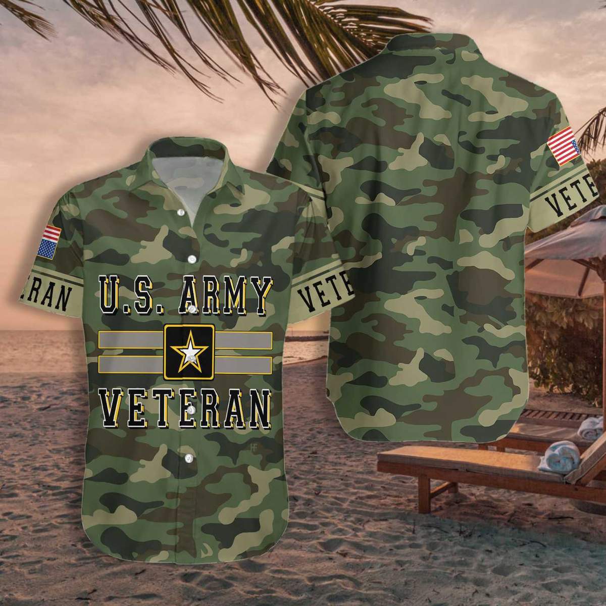 The Us Army Veteran Hawaiian Shirt - Pinotee Store