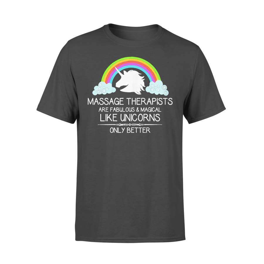 Womens Massage Therapist For Women & Men Unicorn T-shirt