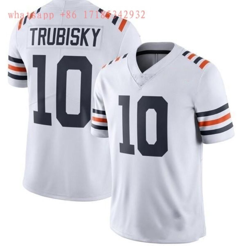 Chicago Bears Mitchell Trubisky #10 NFL 2020 White Jersey Jersey