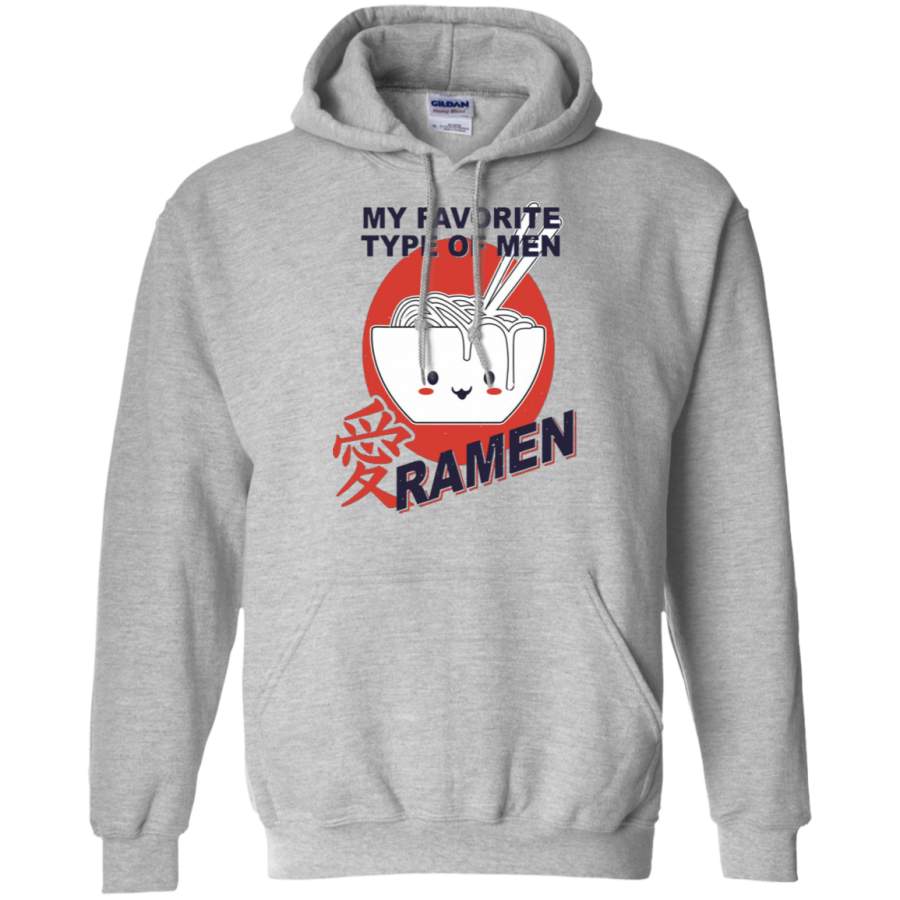 AGR My-favorite-type-of-men-ramen Gildan Pullover Hoodie