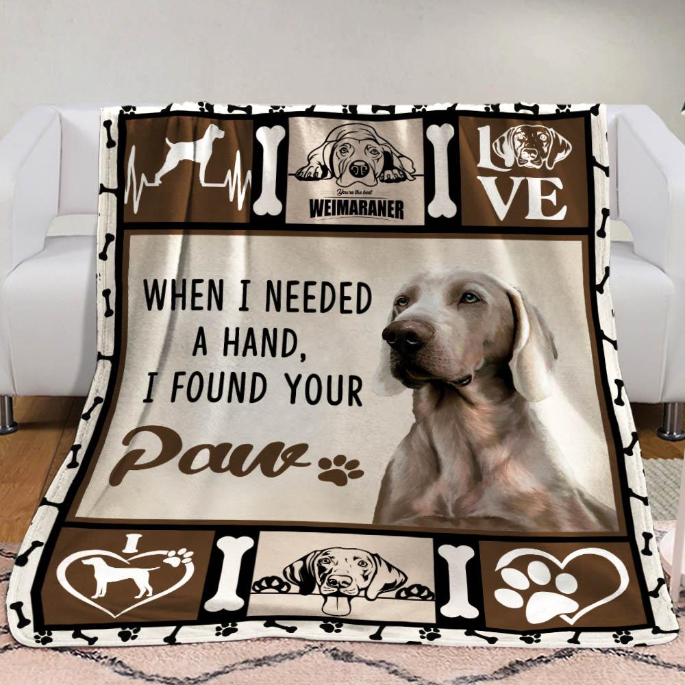 Weimaraner Dog 3 Fleece Blanket, Sherpa Blanket, Gift For Parent, Family Member, Friends Gift, Christmas Gift, Home Decor, Home Living