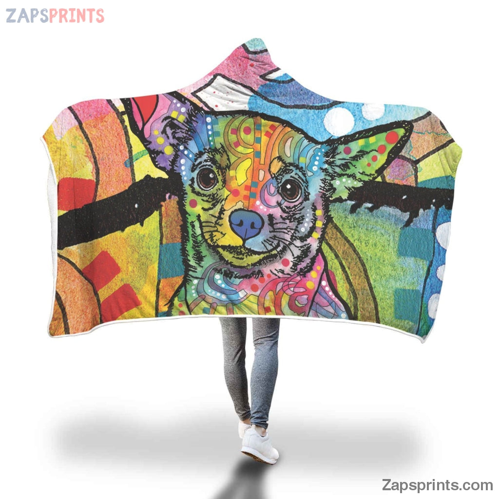 Chihuahua Design Hooded Blanket – Dean Russo Art