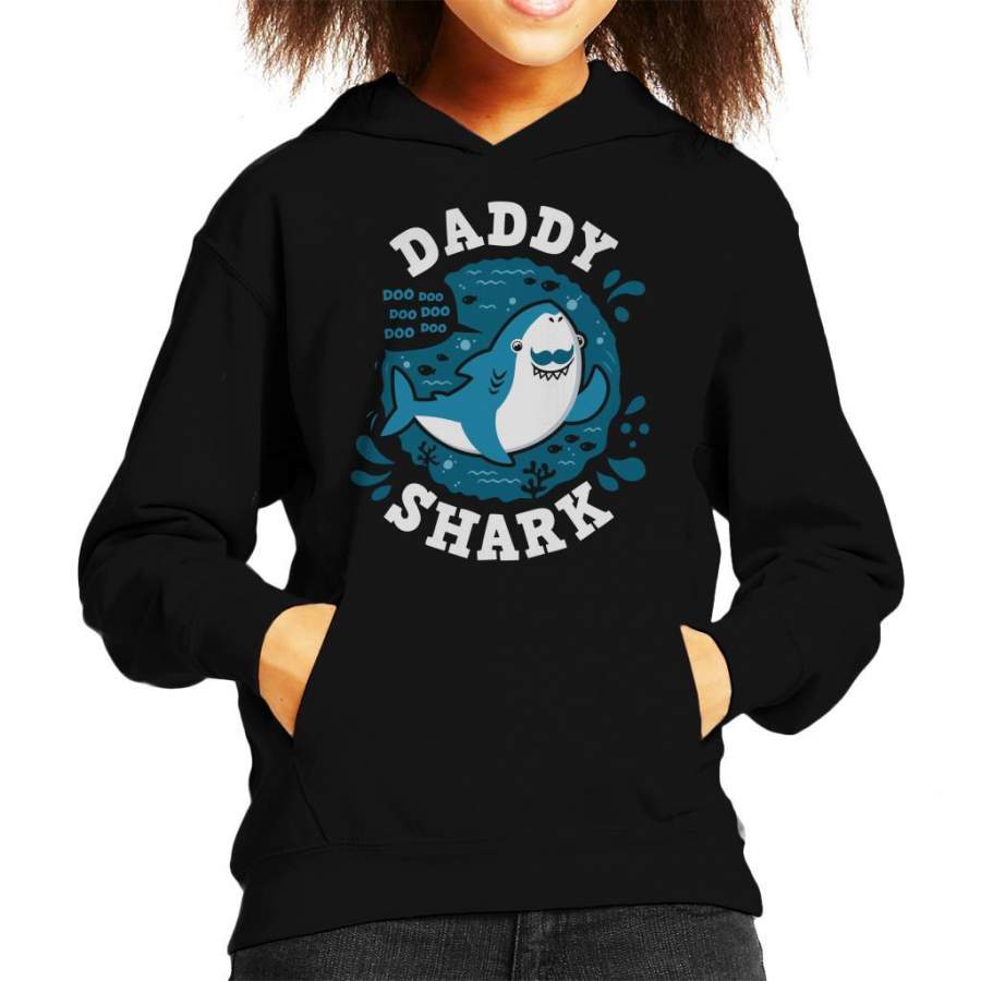 Baby Shark Family Daddy Kid’s Hooded Sweatshirt