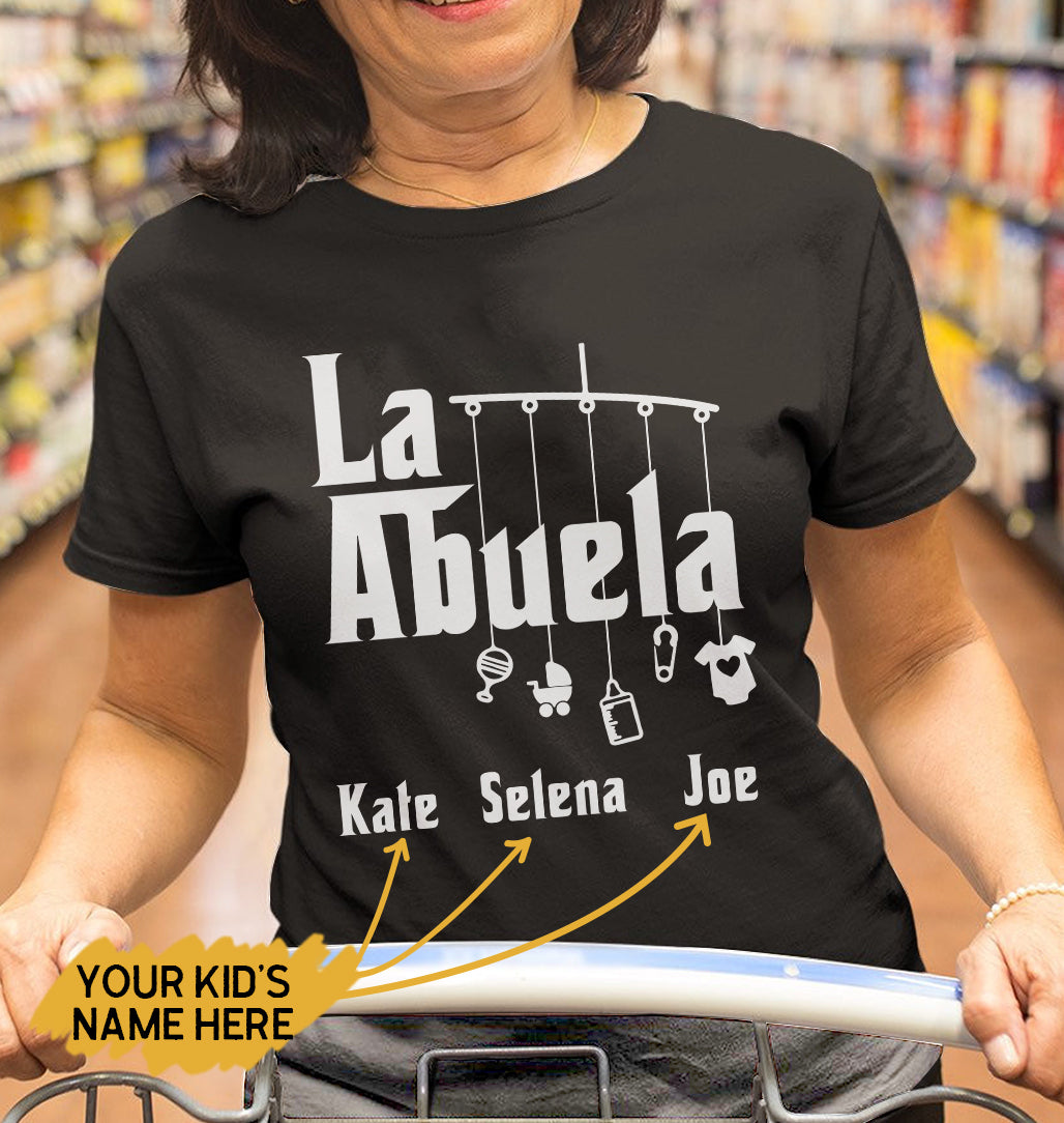 The Personalized La Abuela Premium T-Shirt, Gift For Mexican Mom, Mexican Mothers Day Gifts