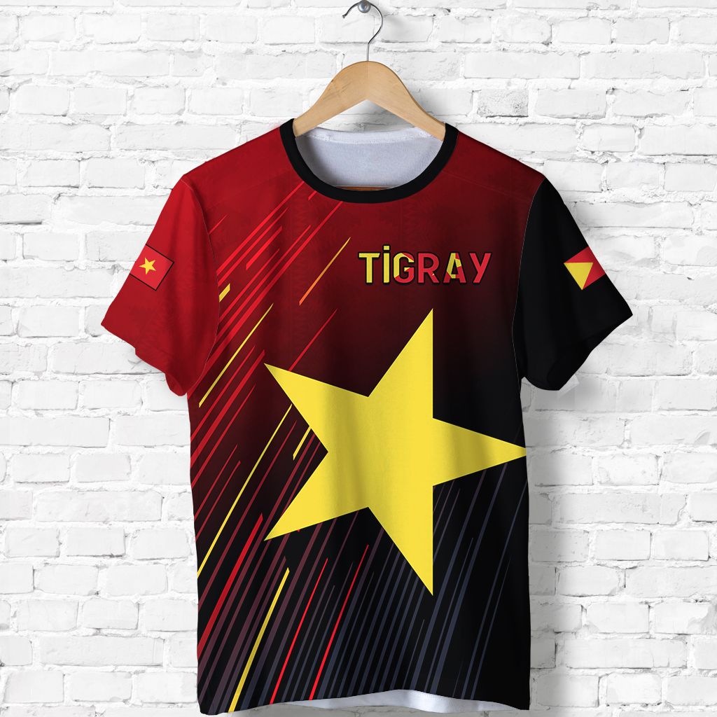 Proud Tigray T-Shirt African Pattern Lt13