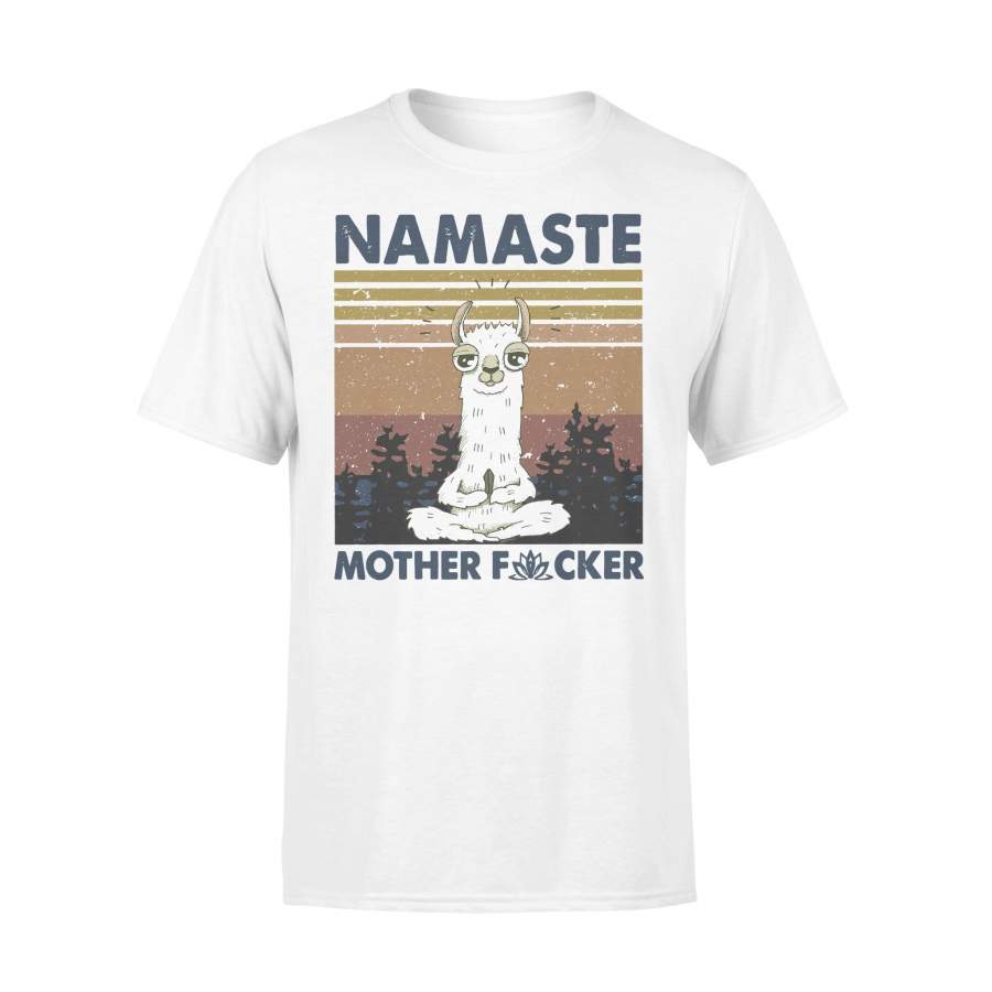 Llama Namaste Mother Fucker Vintage T-shirt
