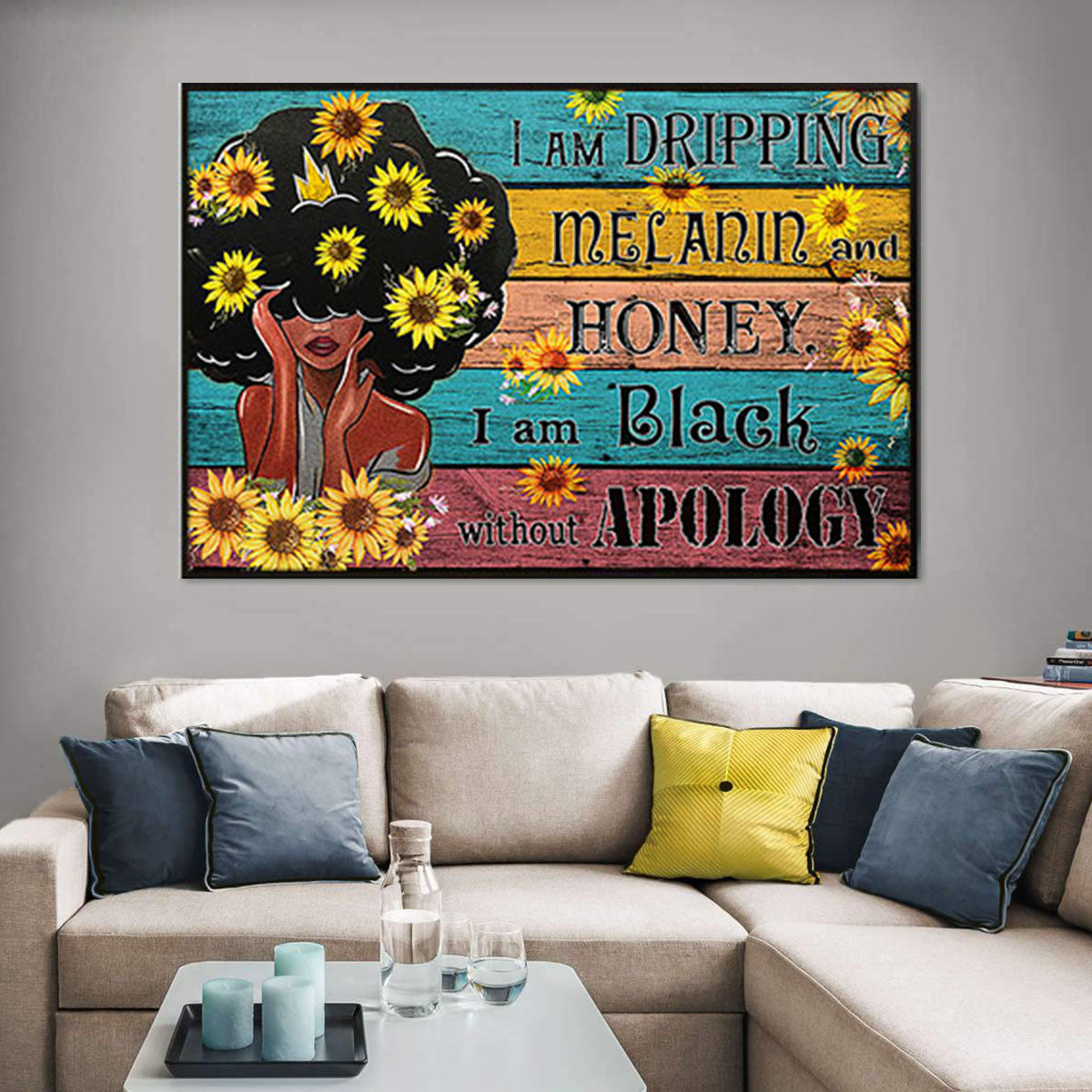 Black African American Canvas Modern Afrocentric Canvas Art Prints Afro Women African Men Wall Beautiful Wall Art Home Decoration