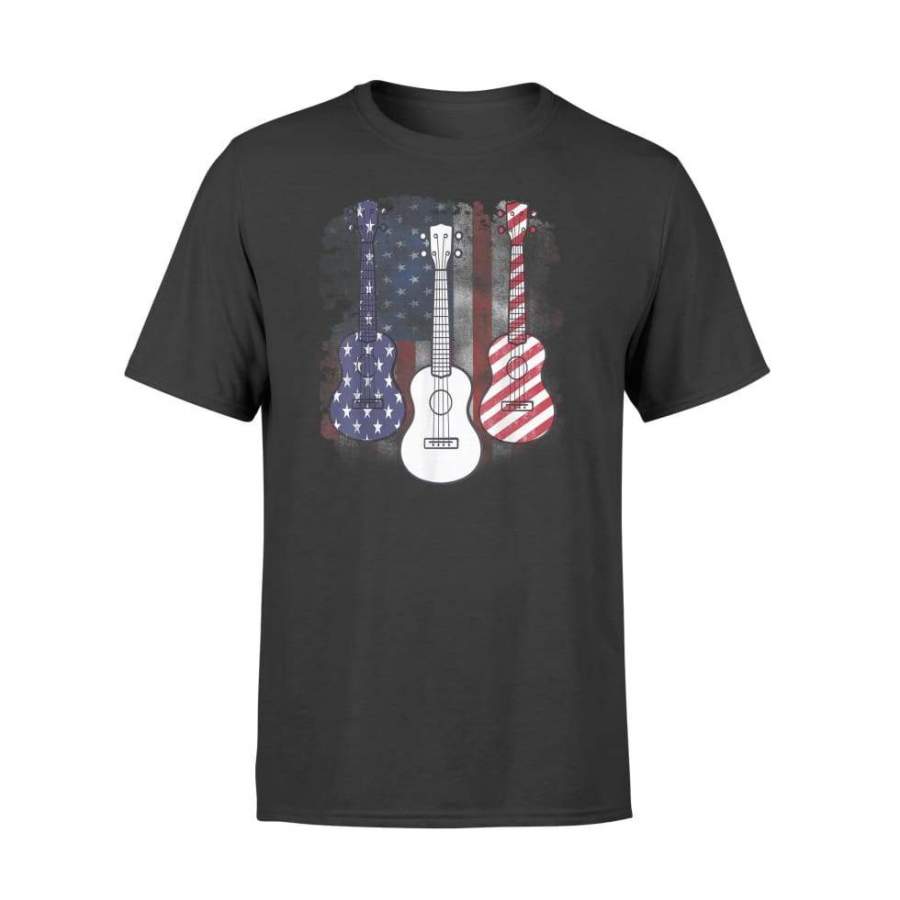 Guitar 4th of July Red White Blue USA Patriotic American – Standard T-shirt
