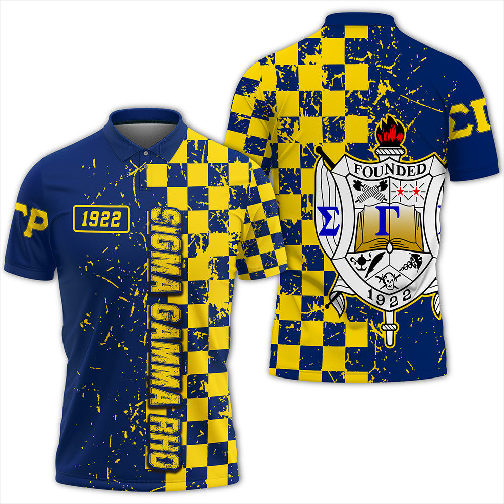 Sorority Polo – Sigma Gamma Rho Caro Style Polo Shirt