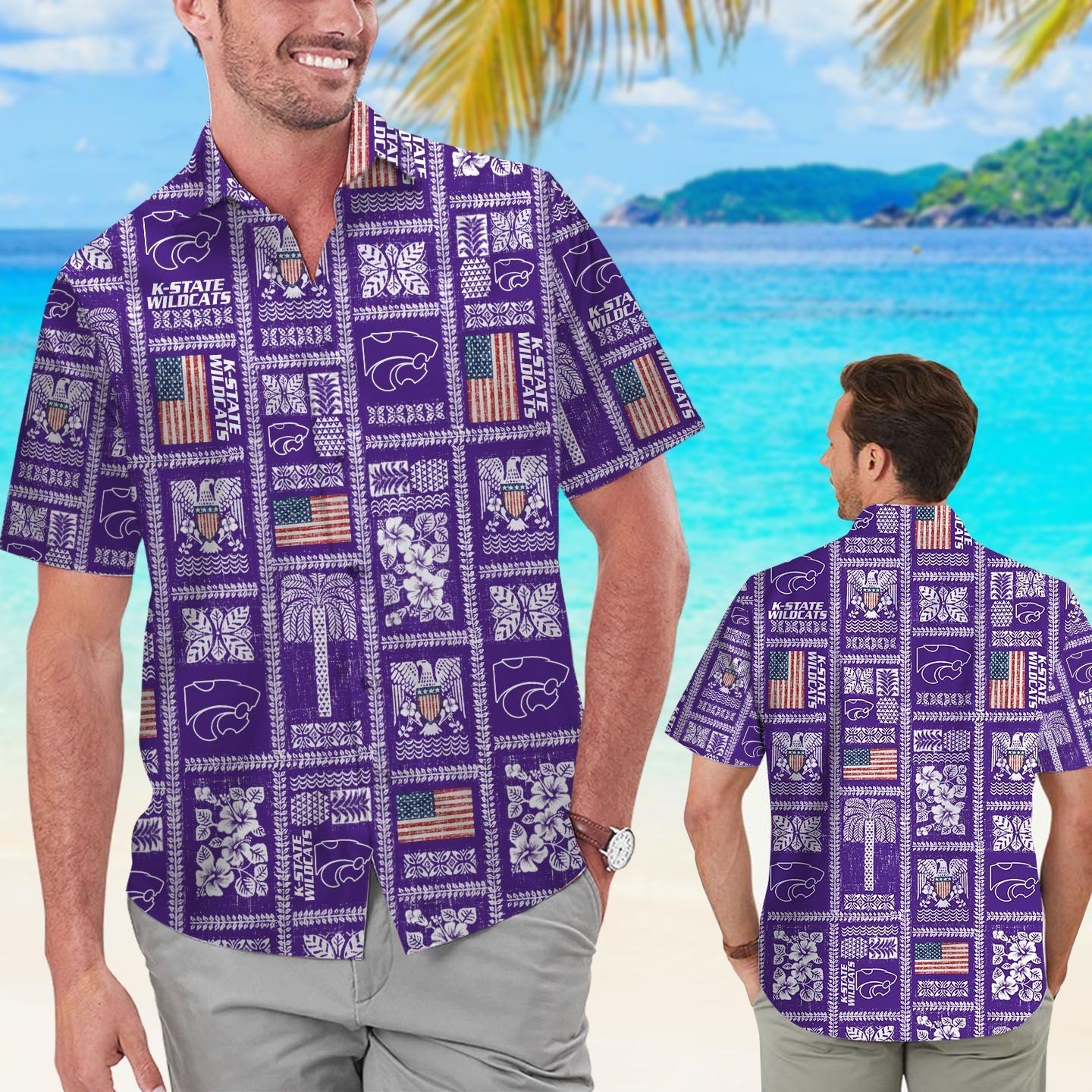 Kansas State Wildcats Summer Commemorative Tropical Hawaiian Shirt