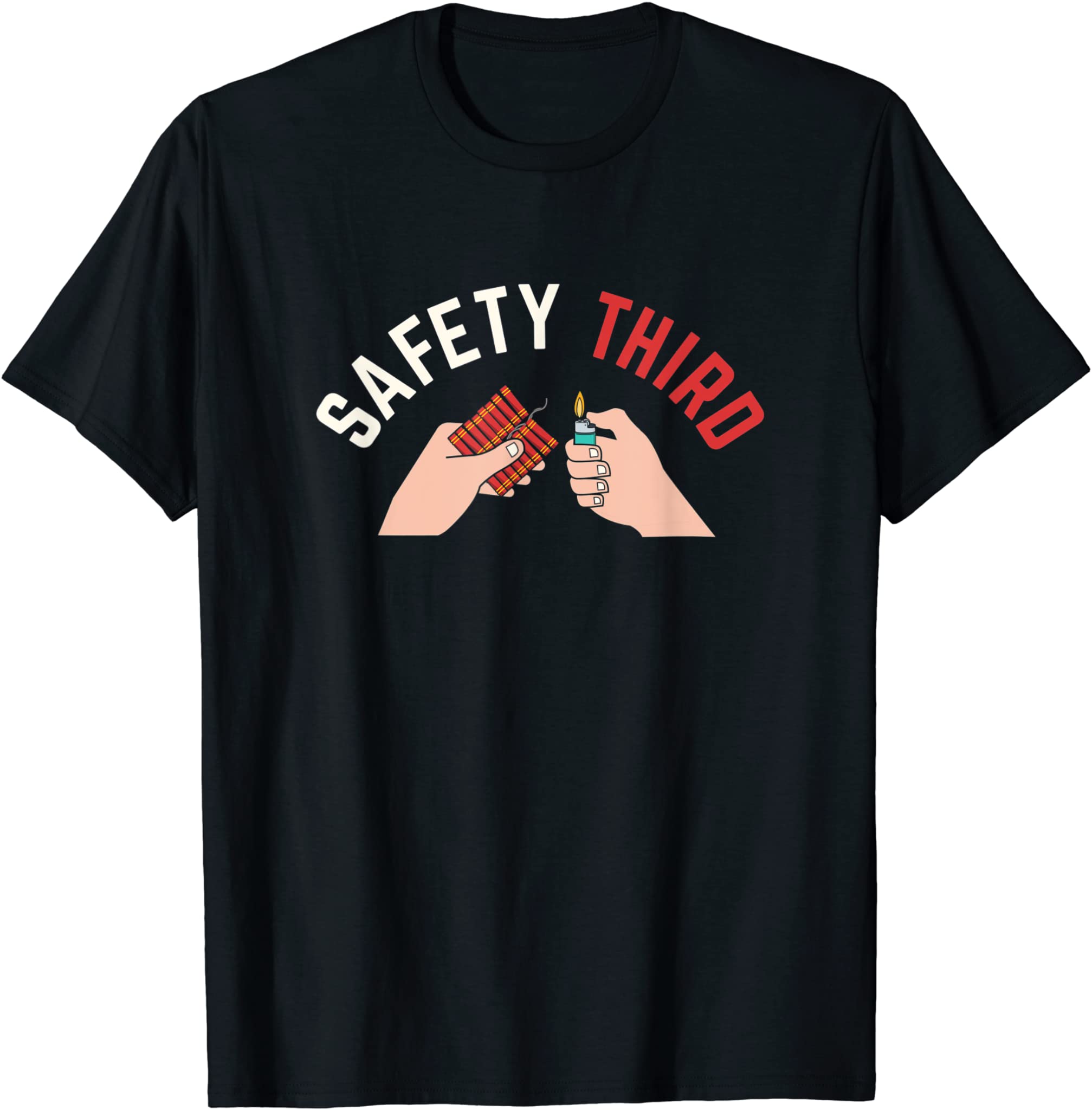 4th of July Patriotic fireworks Safety Third T-Shirt