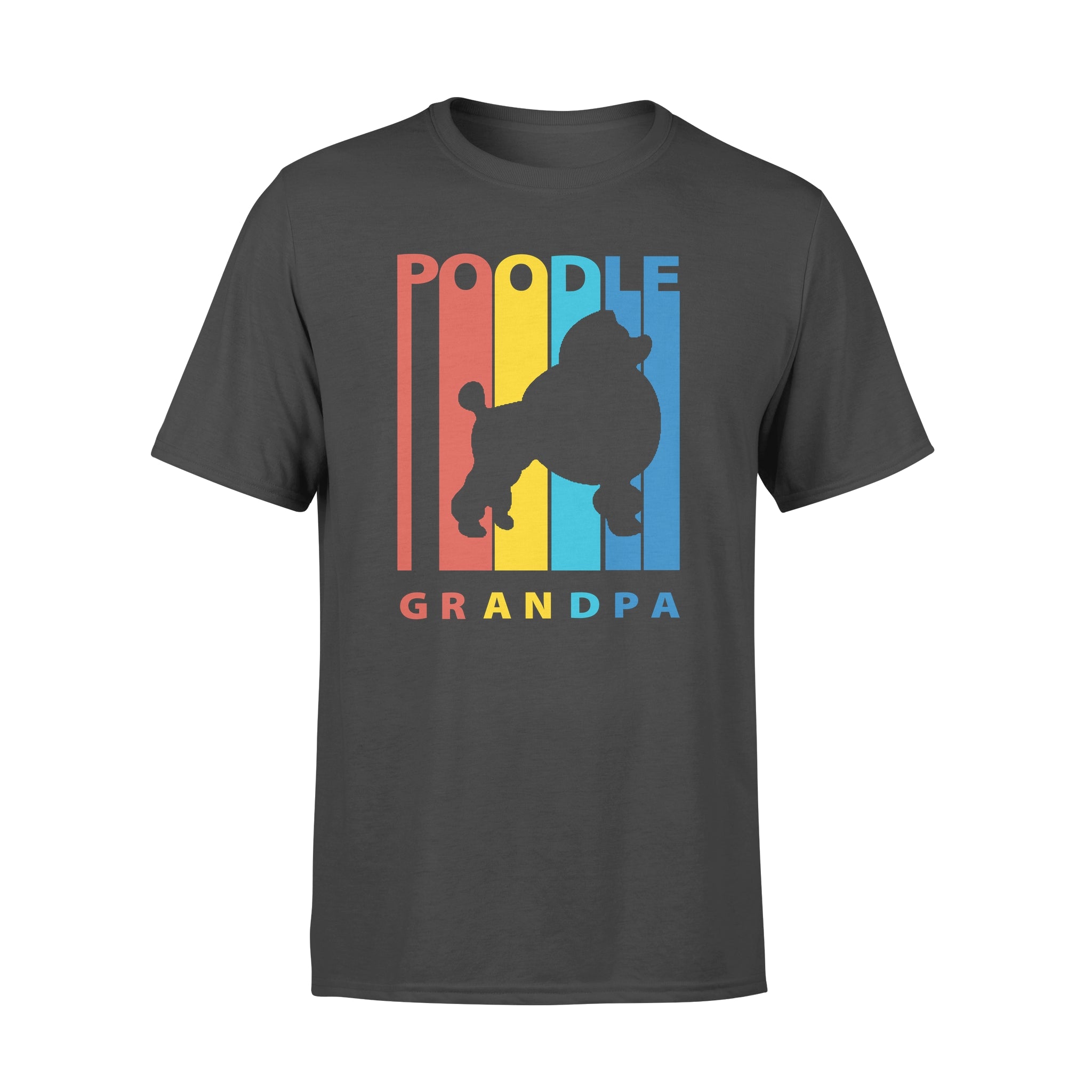 Vintage Retro Poodle Grandpa Dog Gift Men Dog Lovers T shirt – Premium T-shirt