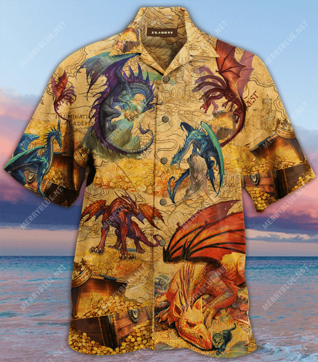 Discover Cool Every Treasure Is Guarded By Dragons Unisex Hawaii Shirt Ha58786