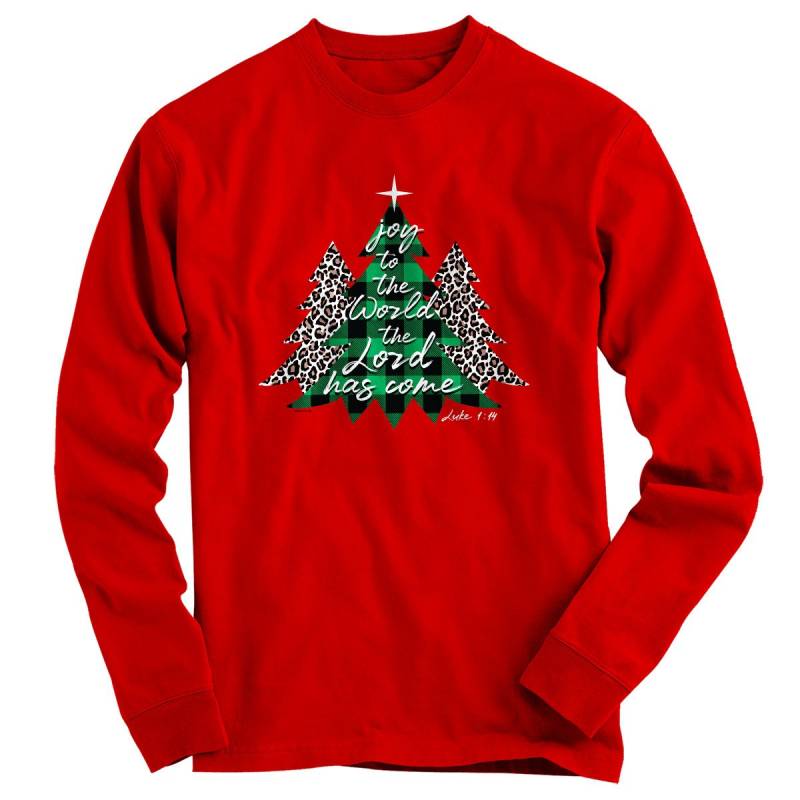 Kerusso Womens Christmas Long Sleeve T-Shirt Trees – Podoshirt