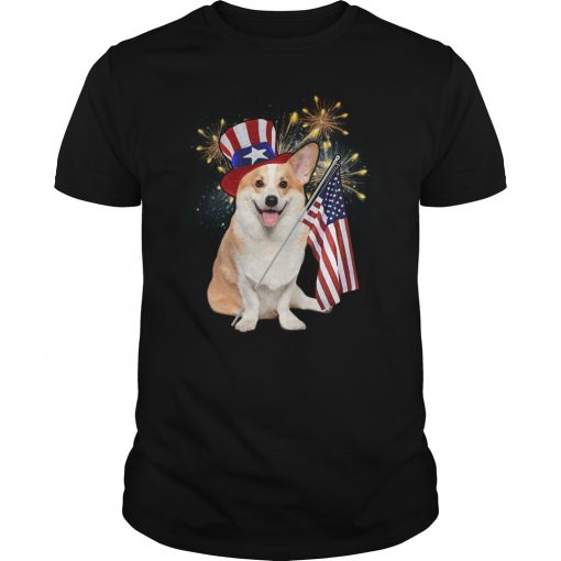 Independence Day Corgi RS T Shirts