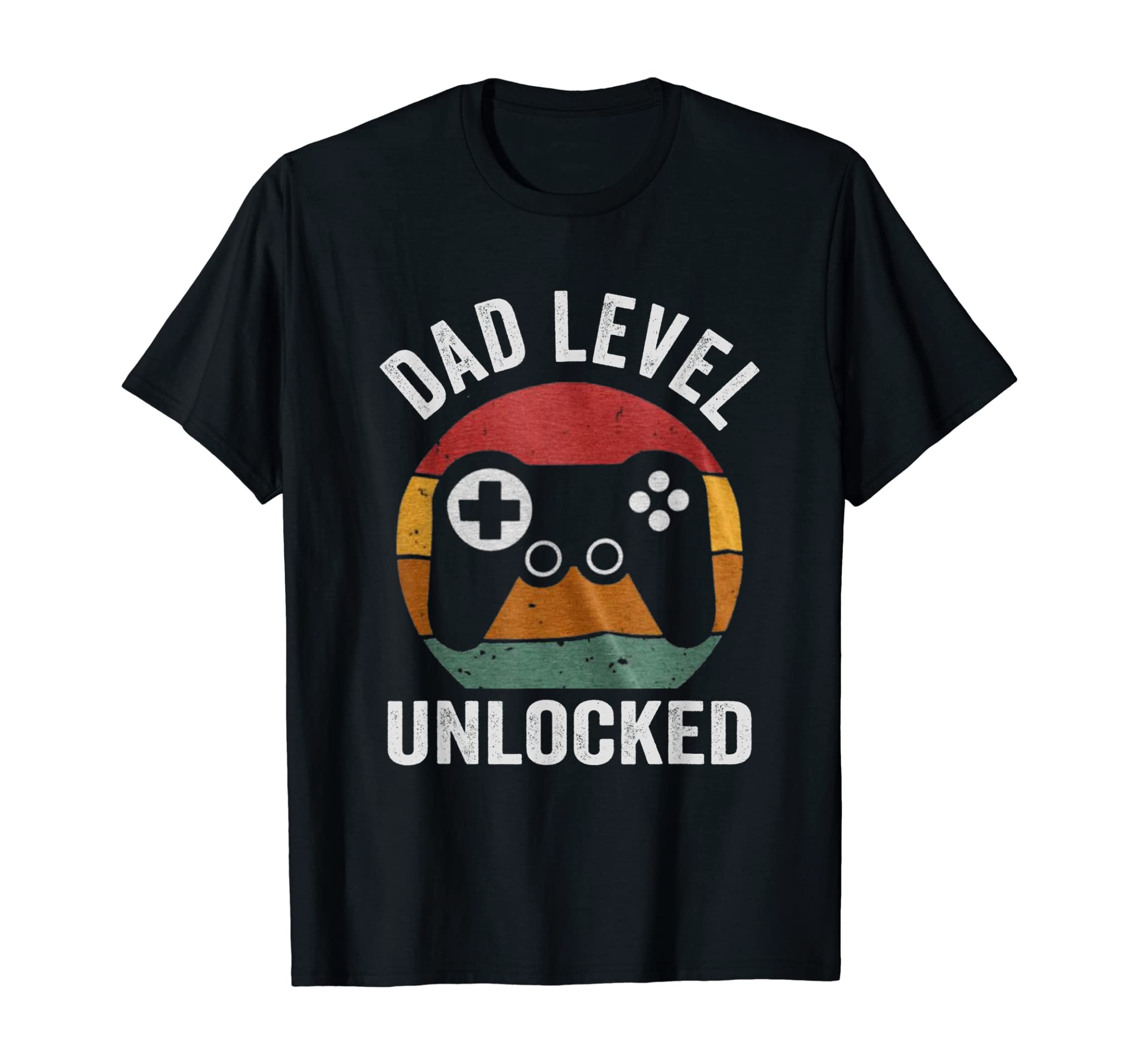 Funny New Dad Shirt Dad Level Unlocked Tee Shirt Gaming