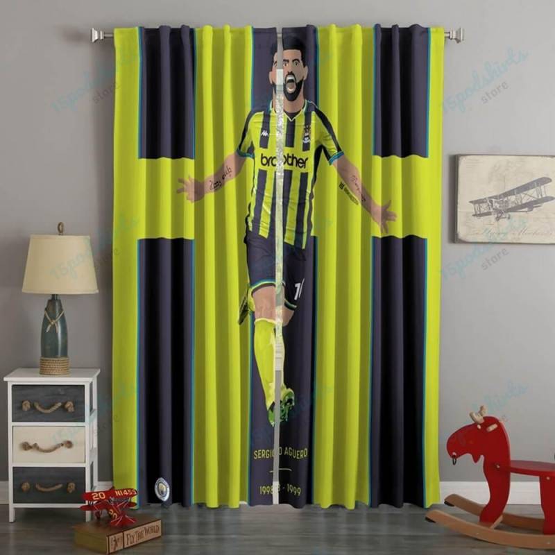 3D Printed Sergio Aguero Style Custom Living Room Curtains