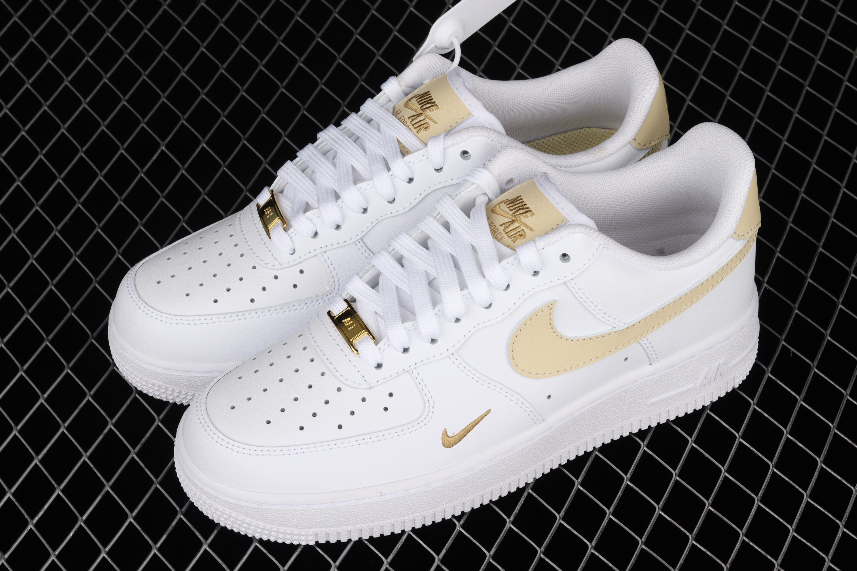 Nike Air Force 1 Low ’07 Essential White Beige Shoes Sneakers, Women SNK711432253