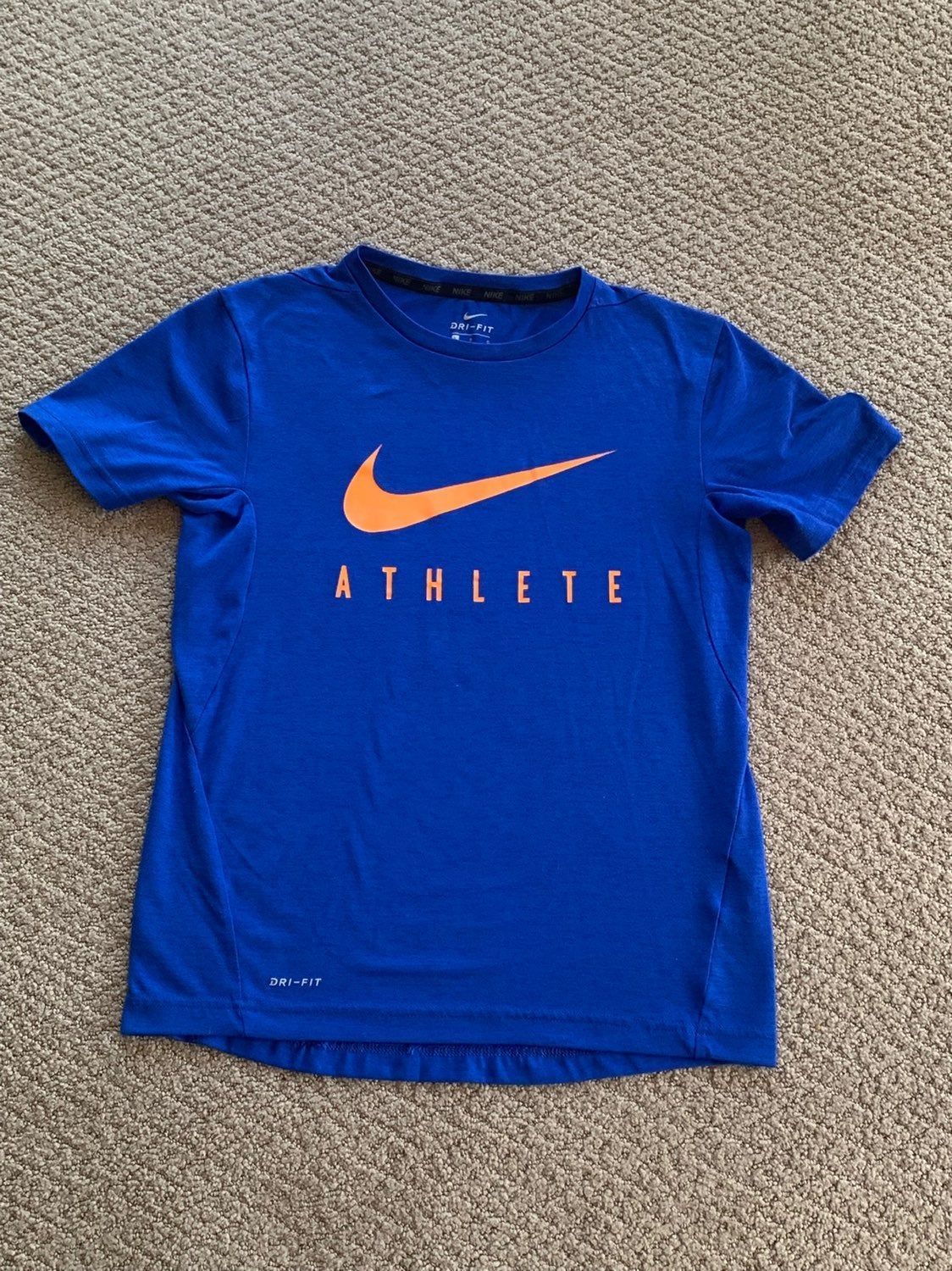 Royal Blue Dri Shirt In Tures Orange Logo With Athlete Ac Shirt