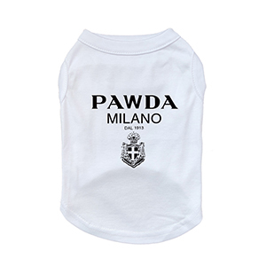 Pawda Dogs Shirt Vest Clothes Cotton Fashion Summer Puppy York Frenchie French Bulldog Chihuahua Small Medium Breeds Costume alx