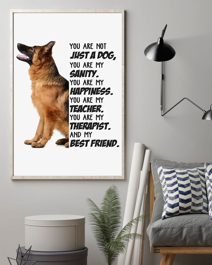 German Shepherd My Best Friend Gift For Dog Mom Canvas And Poster | Wall Decor Visual Art | Mother’S Day Gift