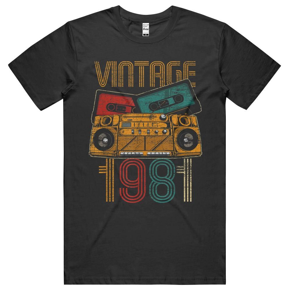 40th Birthday Gifts – Years Old Vintage 1981 Unisex Shirt