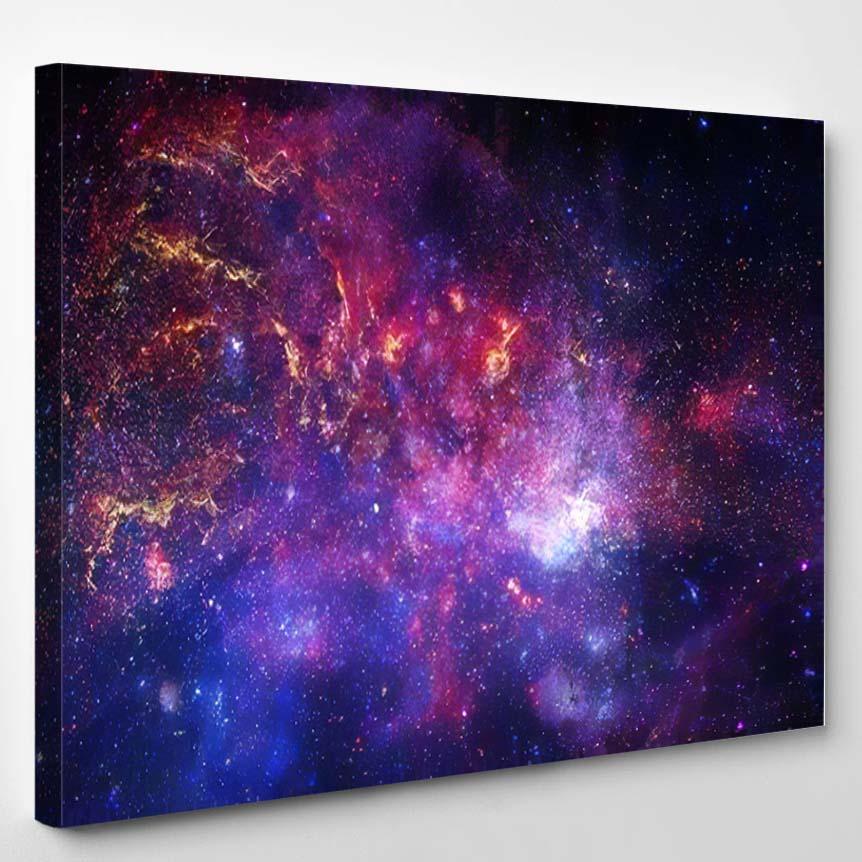 Awesome Colorful Nebula Somewhere Endless Universe 3 – Galaxy Sky And Space Canvas Print