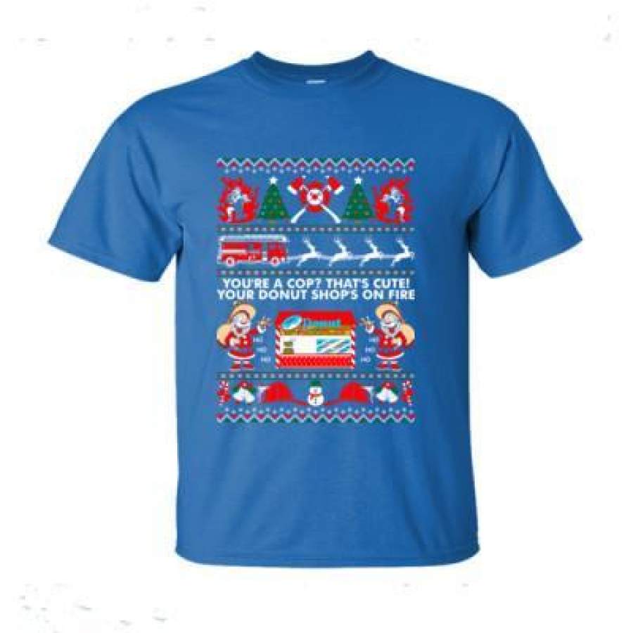 AGR Firefighter Xmas Ugly Christmas Sweater – Ultra-Cotton T-Shirt