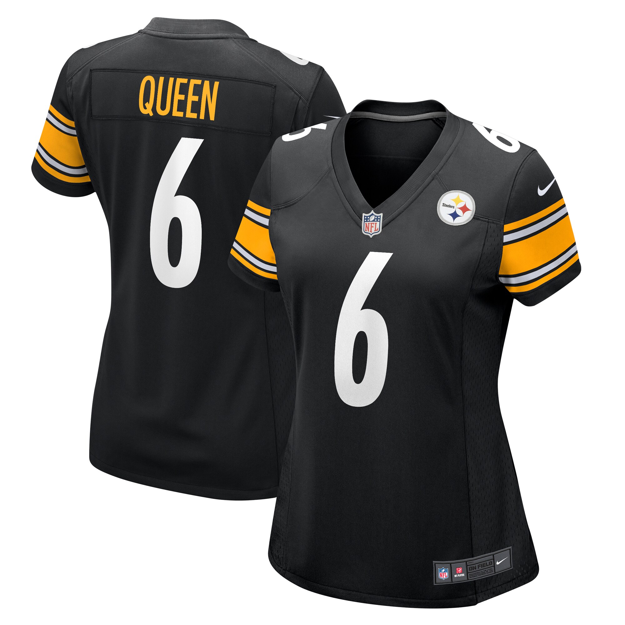 Patrick Queen Pittsburgh Steelers Women's Game Player Jersey – Black