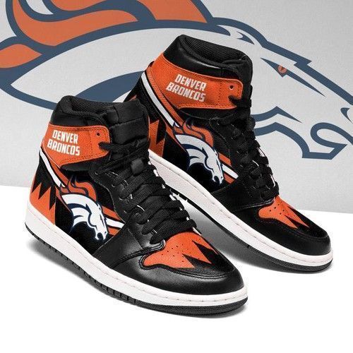 Denver Broncos Jordan High Top Custom Shoes Sport Sneakers