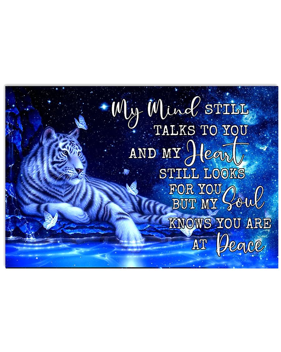 Tiger My Soul Knows You Are At Peace Poster Poster And Canvas, Wall Decor, Wall Art, Canvas Instructure, Wall Art, Poster Store, Wall Decals, Canvas Wall Art