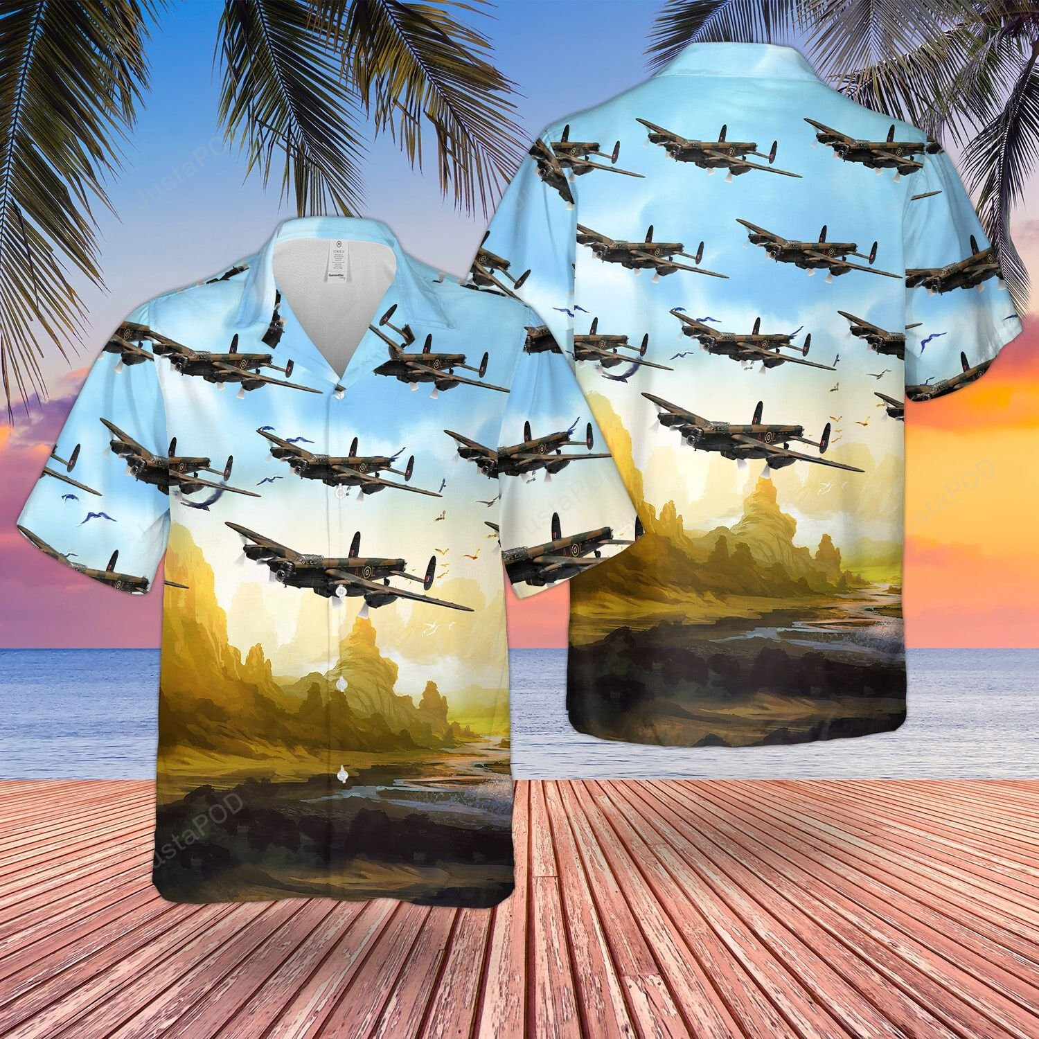 Raf Avro Lancaster The Dambusters Hawaii Shirt Ha16765