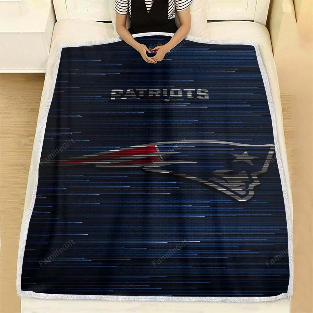 New England Patriots Fleece Blanket – Soft Blanket, Warm Blanket